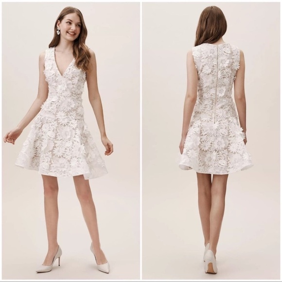 BHLDN Melbourne Floral Appliqués Dress SZ 10 - Picture 1 of 8